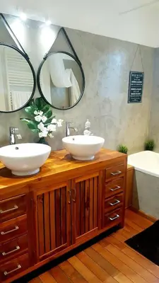 Salle de bains dans l'établissement Villa CLOTESS