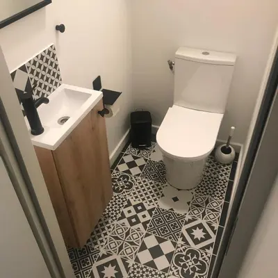 Salle de bains dans l'établissement La Joueuse, Et pop Et Chic !