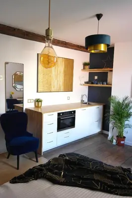 Cuisine ou kitchenette dans l'établissement La Céleste, Et Pop Et Chic !