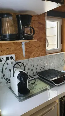 Cuisine ou kitchenette dans l'établissement Studio du 44