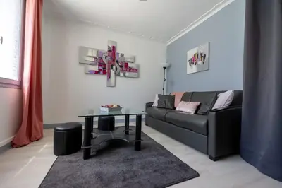 Coin salon dans l'établissement Logement Vacances La Rochelle