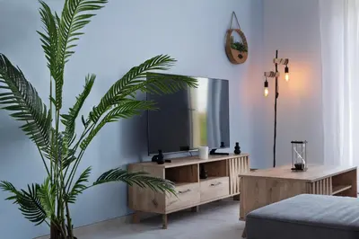 Télévision ou salle de divertissement dans l'établissement Résidence Campagne Charentaise