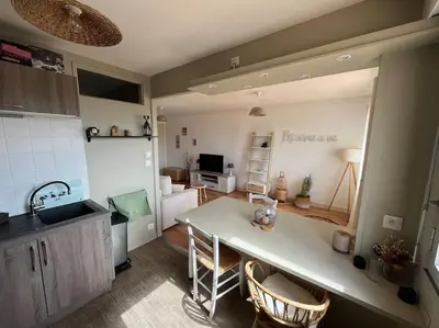 Cuisine ou kitchenette dans l'établissement Superbe appartement cosy