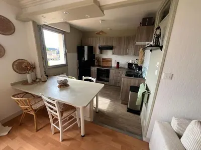 Cuisine ou kitchenette dans l'établissement Superbe appartement cosy