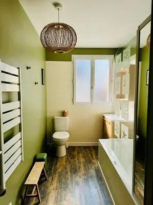 Salle de bains dans l'établissement Le Bon Compromis