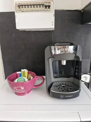 Cuisine ou kitchenette dans l'établissement La famille
