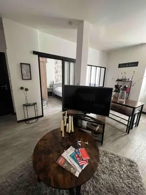 Télévision ou salle de divertissement dans l'établissement Très joli T2 dans la vieille ville