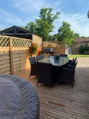 Jardin de l'établissement Gîte le temps de vivre