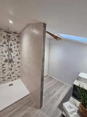 Salle de bains dans l'établissement Verrines