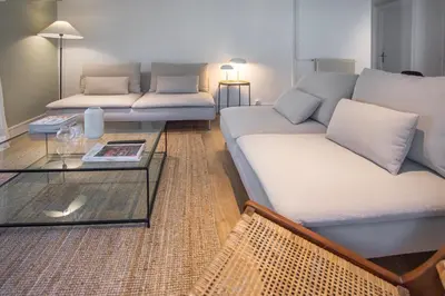 Coin salon dans l'établissement Appartement entier - Centre historique