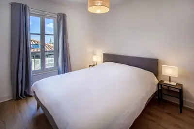 Un ou plusieurs lits dans un hébergement de l'établissement Appartement entier - Centre historique