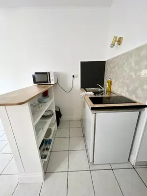Cuisine ou kitchenette dans l'établissement Chez Laurie et Xavier studio 1
