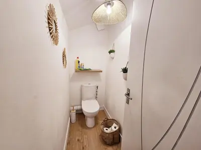 Salle de bains dans l'établissement Loft de Magnac, spacieux et moderne