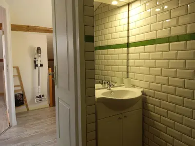 Salle de bains dans l'établissement Entre fleuve et centre ville