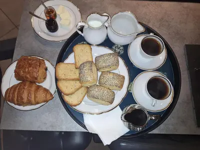 Nourriture dans la maison d'hôtes ou à proximité
