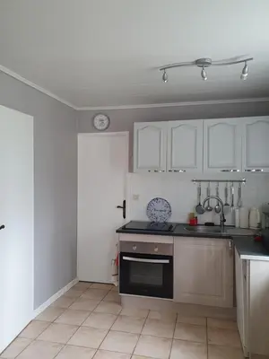 Cuisine ou kitchenette dans l'établissement La petite maison