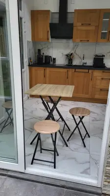 Cuisine ou kitchenette dans l'établissement Duplex KeLi