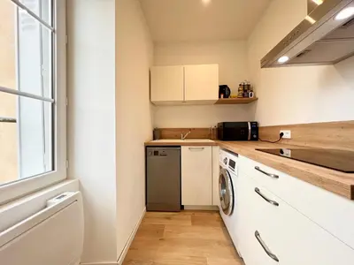Cuisine ou kitchenette dans l'établissement La parenthèse Pictave - centre-ville de Poitiers