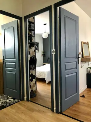 Plan de l'établissement Espace deux chambres et sanitaires