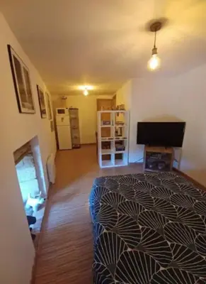 Télévision ou salle de divertissement dans l'établissement Les chambres du Nid charentais
