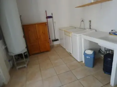Cuisine ou kitchenette dans l'établissement location thezacaise