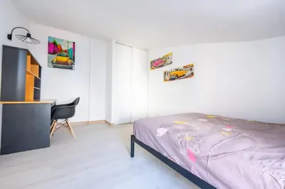 Un ou plusieurs lits dans un hébergement de l'établissement Appart' des Tours de La Rochelle