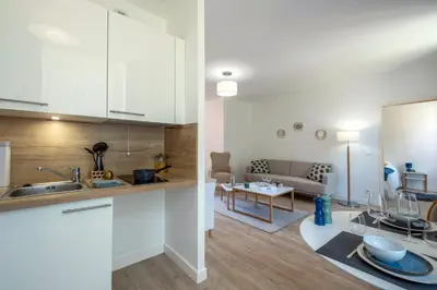 Cuisine ou kitchenette dans l'établissement Résidence de Poitiers