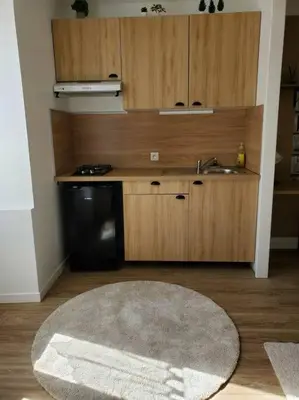 Cuisine ou kitchenette dans l'établissement La Grelauderie 7