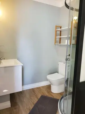 Salle de bains dans l'établissement La Grelauderie 8