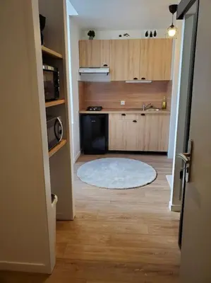 Cuisine ou kitchenette dans l'établissement La Grelauderie 8