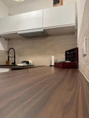 Cuisine ou kitchenette dans l'établissement Studio Cosy