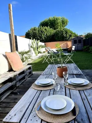 Plan de l'établissement Charmante maison avec piscine
