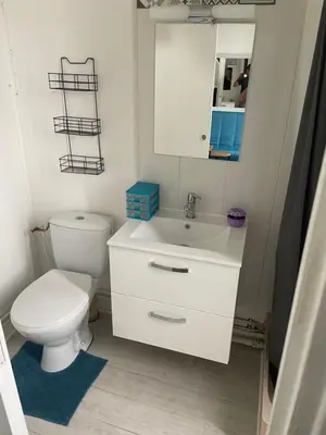 Salle de bains dans l'établissement Appartement cosy proche gare