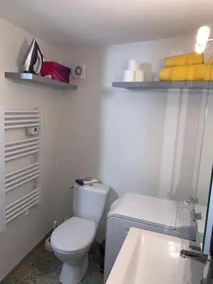Salle de bains dans l'établissement Le cocon T2 duplex 24 m2