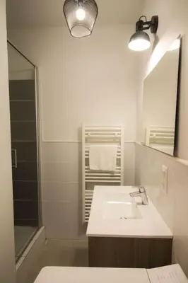 Salle de bains dans l'établissement NEW! Saint Martin 52A- Grand studio lumineux-wifi