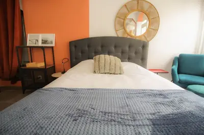 Un ou plusieurs lits dans un hébergement de l'établissement NEW! St Martin 52C- Grand studio