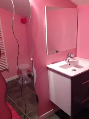 Salle de bains dans l'établissement Appartements d'hôtes Santa Giulia