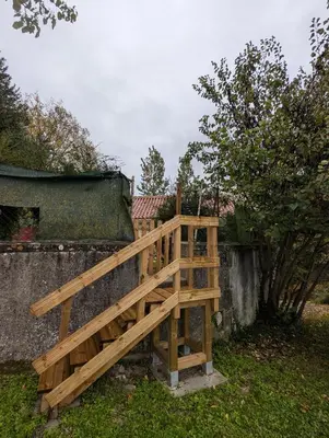 Jardin de l'établissement Gîte du moulin de la motte