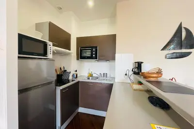 Cuisine ou kitchenette dans l'établissement L’Appart’