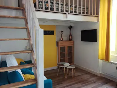 Télévision ou salle de divertissement dans l'établissement SCI les THERMES 17