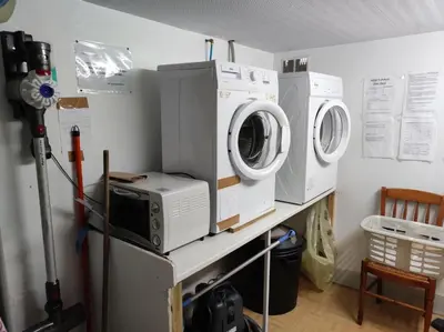 Cuisine ou kitchenette dans l'établissement SCI les THERMES 17
