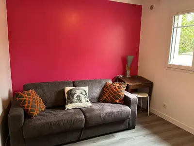 Coin salon dans l'établissement Maison 6 personnes Angouleme