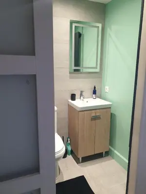 Salle de bains dans l'établissement La Maison Ronde