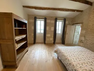 Un ou plusieurs lits dans un hébergement de l'établissement Gîte la Chauvinière 2