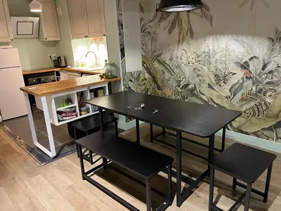 Cuisine ou kitchenette dans l'établissement Grand duplex centre historique