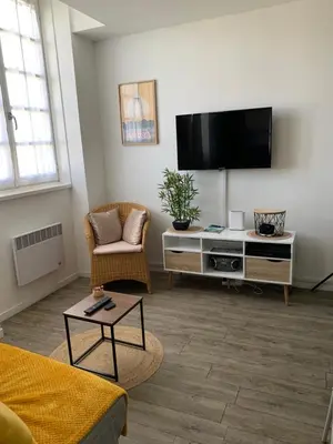 Télévision ou salle de divertissement dans l'établissement Charmant appartement cosy