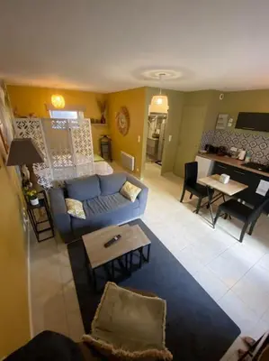 Coin salon dans l'établissement Studio paisible