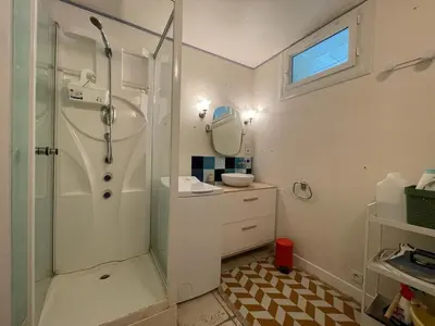 Salle de bains dans l'établissement Villa Océan- Vue imprenable sur la côte Atlantique