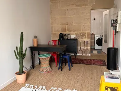 Cuisine ou kitchenette dans l'établissement Bel Appartement Duck, Centre, Sèvres