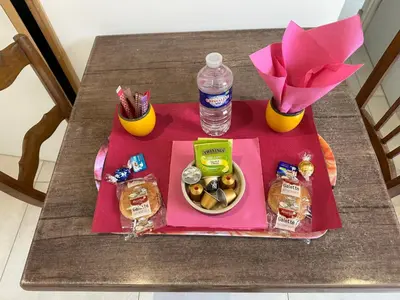 Nourriture dans la maison de vacances ou à proximité